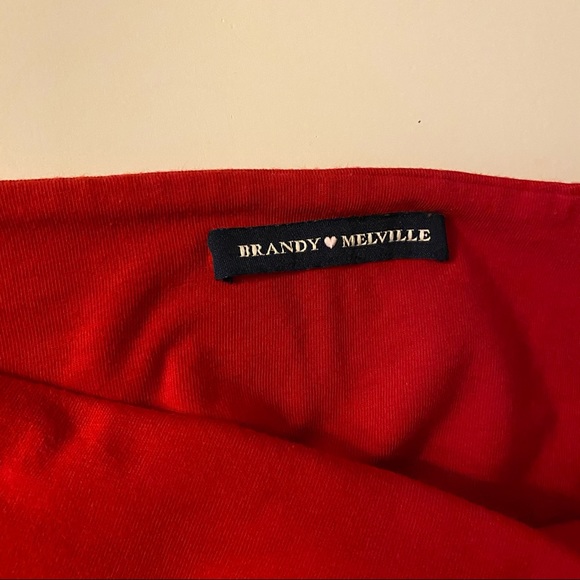 RED BRANDY MELVILLE TUBE TOP💋 - Picture 3 of 3